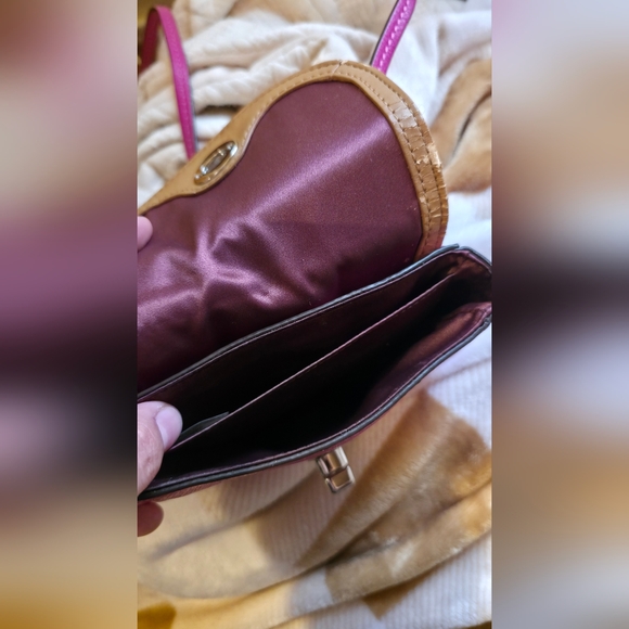 Coach Park Mini Crossbody Bag Magenta Pink F49872 - Picture 7 of 9